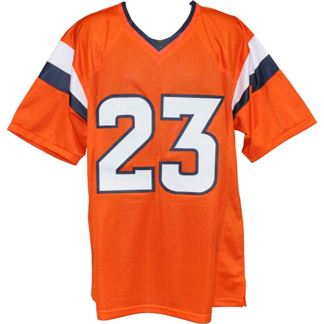 Jahdae Barron Autographed Pro Style Size XL Orange Jersey Beckett Witness 54010