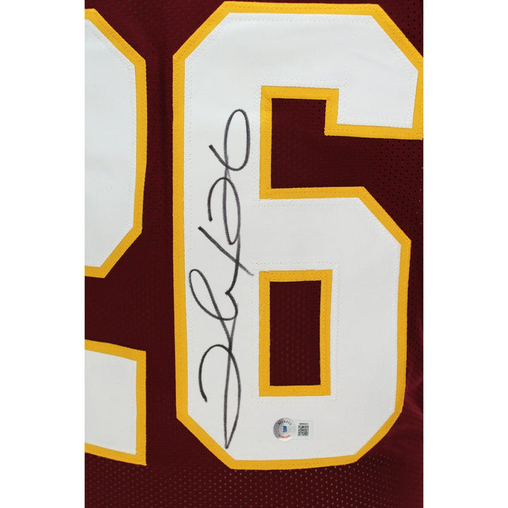 Clinton Portis Autographed Washington Commanders Burgundy Jersey BAS COA Signed