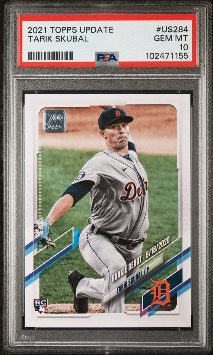 Graded 2021 Topps Update Tarik Skubal #US284 Rookie RC Baseball Card PSA 10 Gem