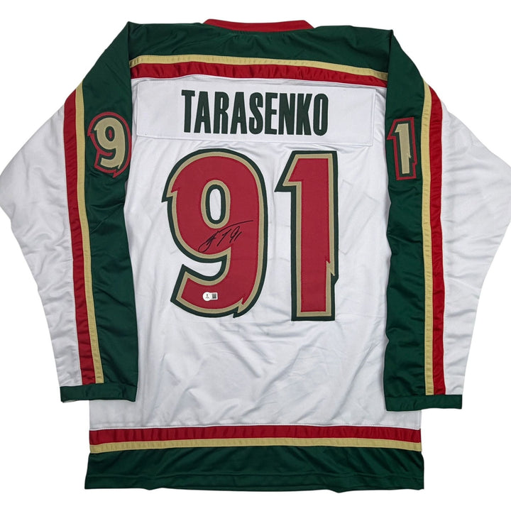 Autographed/Signed Vladimir Tarasenko Minnesota White Jersey Beckett BAS COA