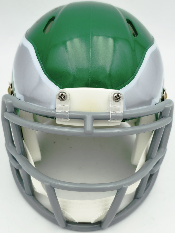 LeSean McCoy Auto Eagles Green 2023 Alternate Speed Mini Helmet Beckett Witness