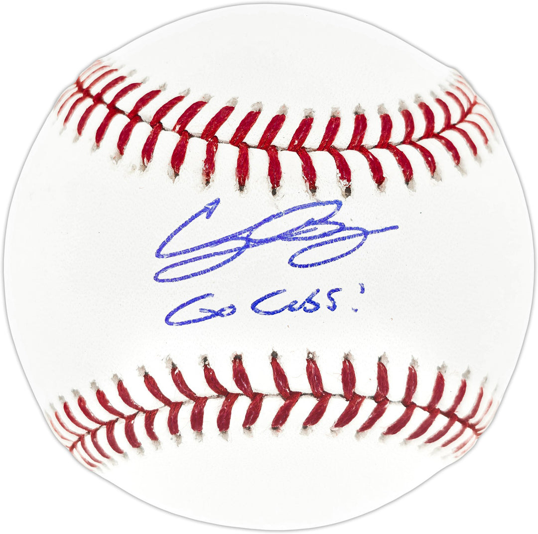 Cody Bellinger Signed MLB Baseball Chicago Cubs "Go Cubs!" Fanatics & MLB Holo