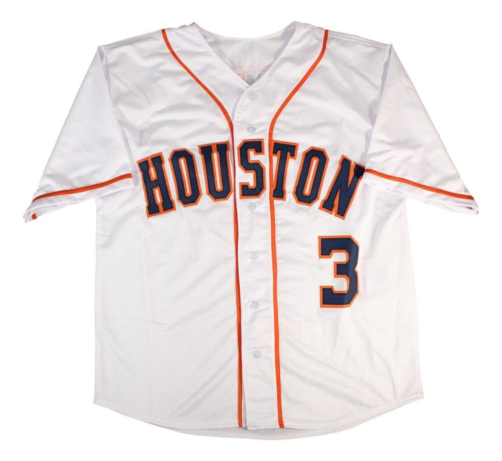 Jeremy Pena Houston Signed White Baseball Jersey BAS