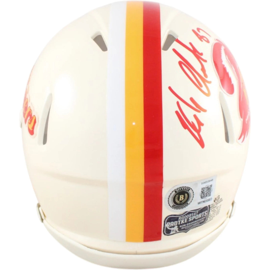 Rob Gronkowski Signed New England Patriots Helmet Mini Retro Beckett W 58343