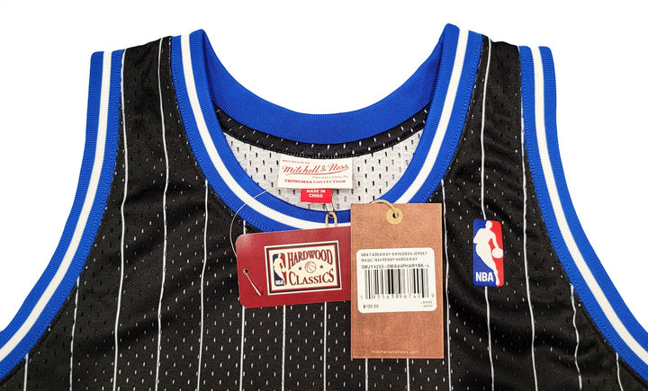 Magic Penny Hardaway Auto Black Blue M & N Fadeaway 94 Swingman Jersey L PSA/DNA