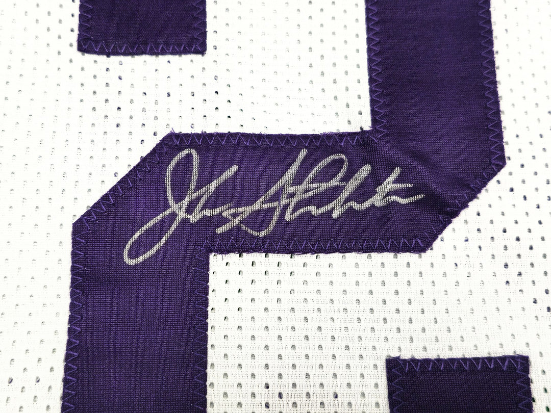 Utah Jazz John Stockton Autographed Signed White Jersey Beckett Witness