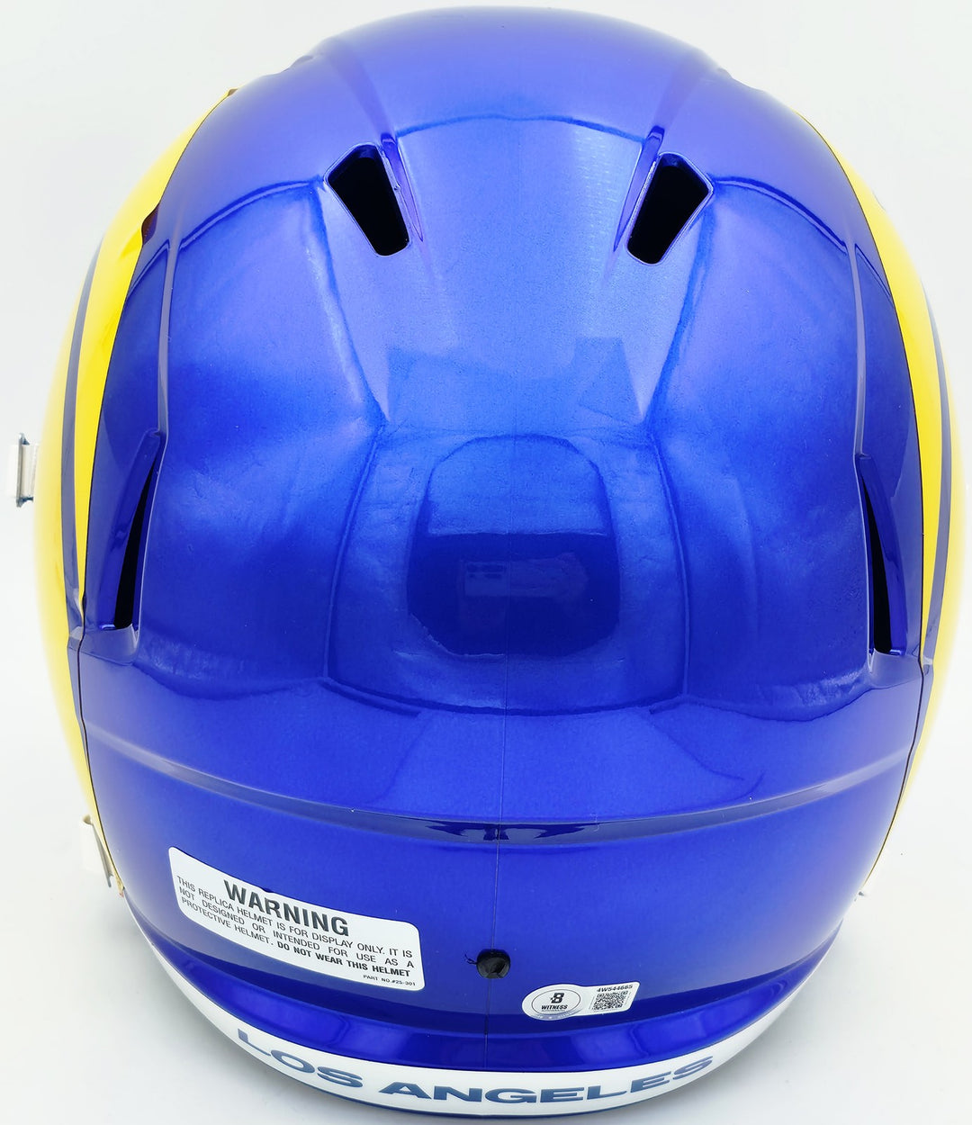 Aaron Donald Auto Rams 2020 Alt Blue Full Size Speed Replica Helmet Beckett Wit