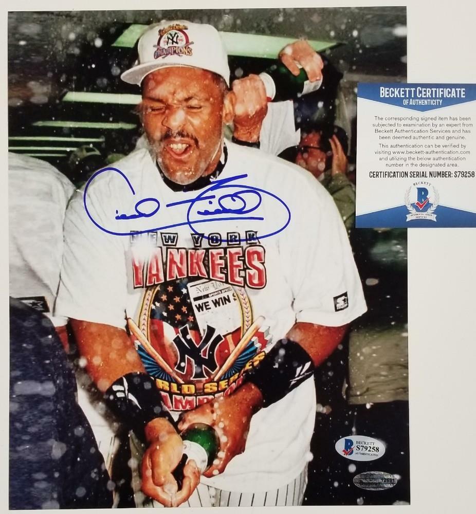 Cecil Fielder signed 8x10 Photo #2 Detroit Tigers Autograph ~ Beckett BAS COA
