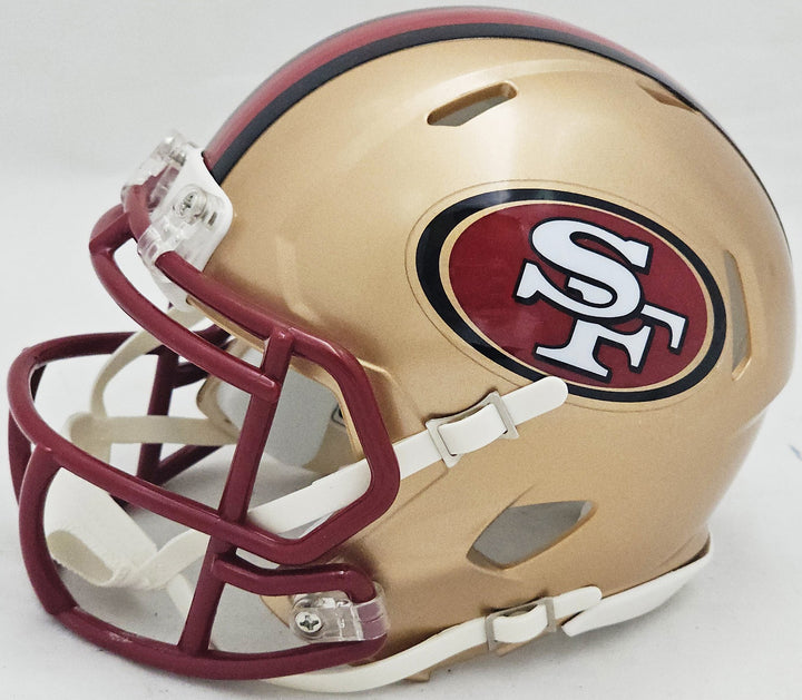 William Floyd Auto 49ers Gold 96-08 Throwback Speed Mini Helmet Bar None Beckett
