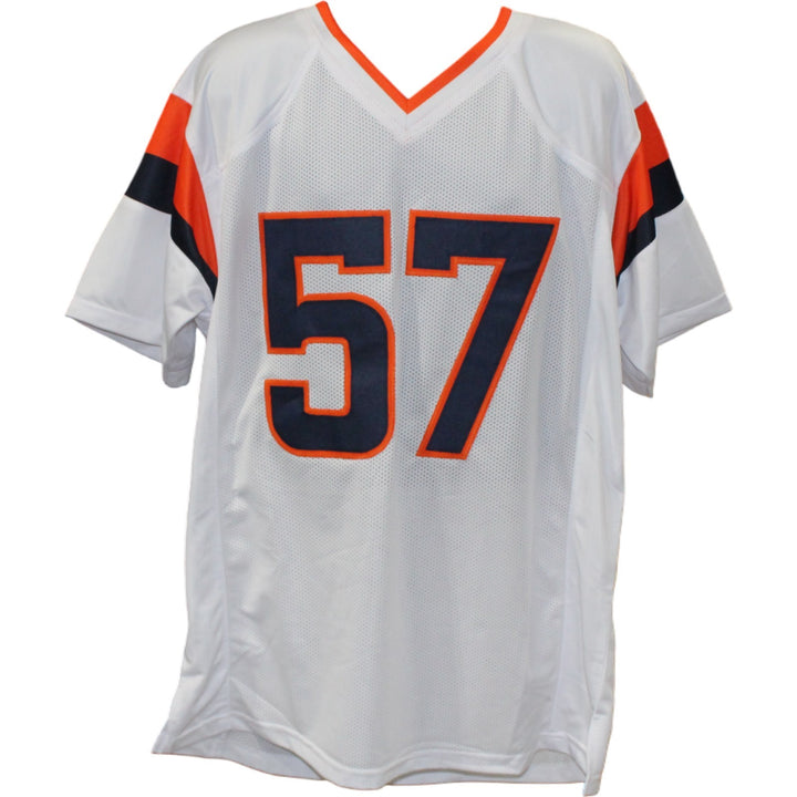 Dre Greenlaw Autographed Pro Style Size XL White Jersey Beckett Witness 54671