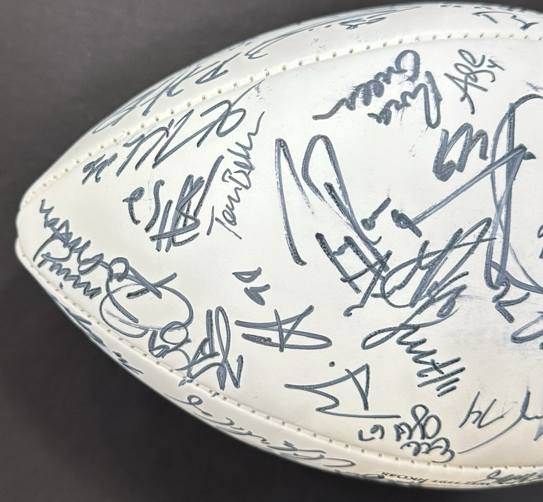 2008 Pro Bowl Team Signed NFL Football Adrian Peterson Tony Romo 40 + Auto Coa
