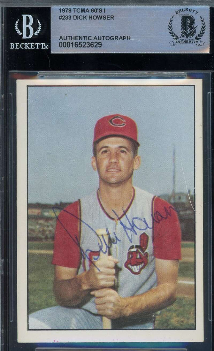 Dick Howser Beckett BAS Signed 1978 TCMA The 60's Autograph