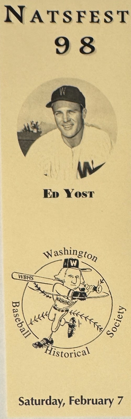 Ed Yost signed Washington Senators  8x10 Photo Framed- COA - "The Walking Man"