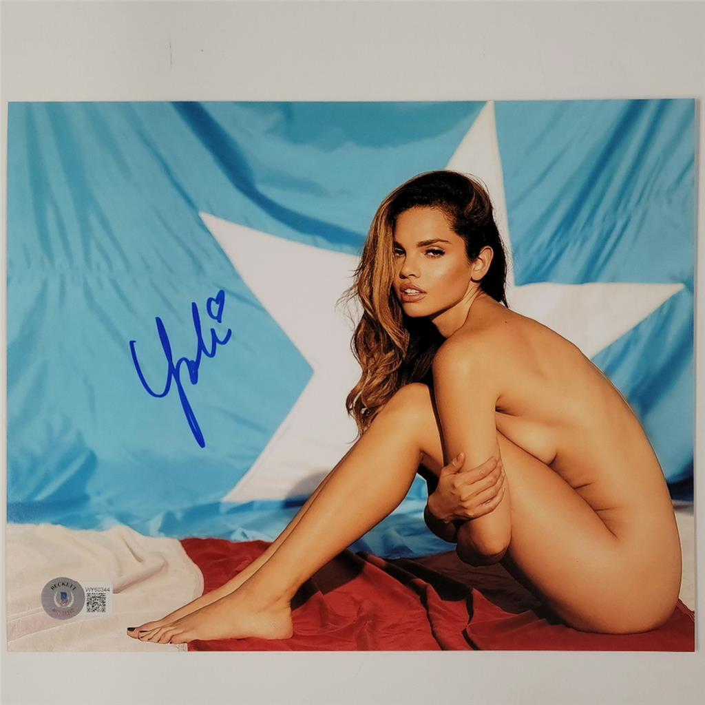 Yoli Lara signed Playboy Playmate 8x10 photo autograph (B) ~ Beckett BAS Holo