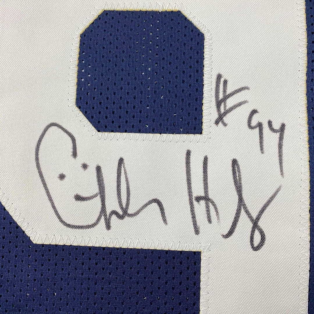Framed Autographed/Signed Charles Haley 33x42 Dallas TG Day Jersey JSA COA