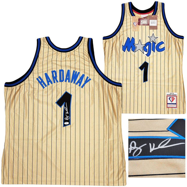 Magic Penny Hardaway Auto Gold M & N 93 75th Anniversary HWC Swingman Jersey PSA
