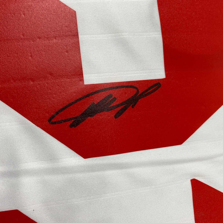 Autographed/Signed Ricardo Kaka AC Milan White Jersey Beckett BAS COA