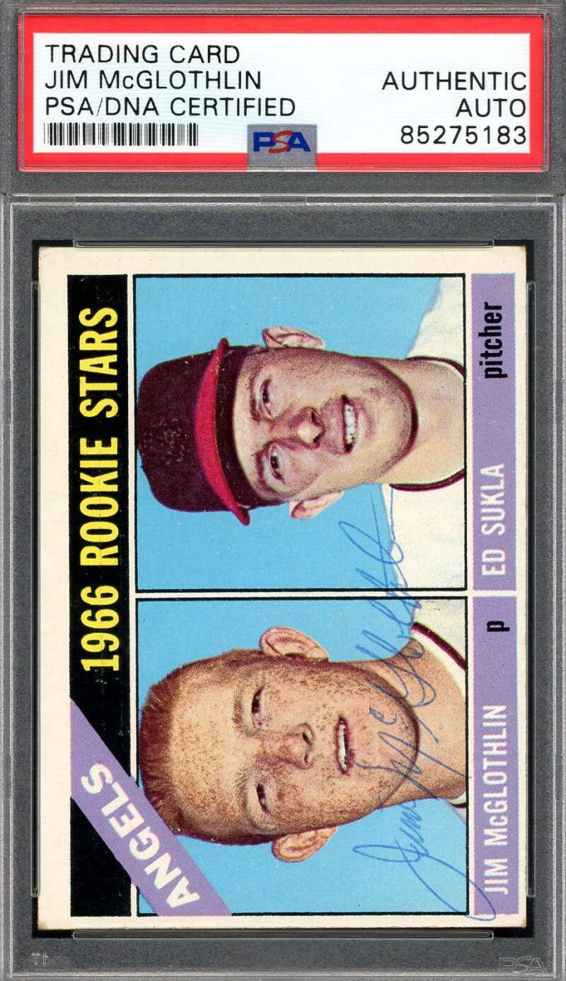 Jim McGlothlin PSA DNA Signed 1966 Topps Rookie Autograph