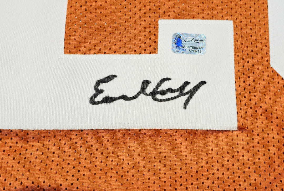 Texas Longhorns Earl Campbell Autographed Signed Orange Jersey JSA