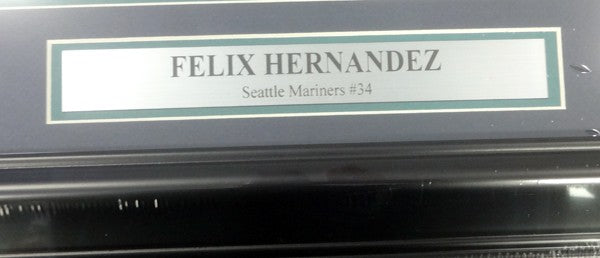 Felix Hernandez Signed Framed 16x20 Photo Seattle Mariners "King Felix" PSA/DNA