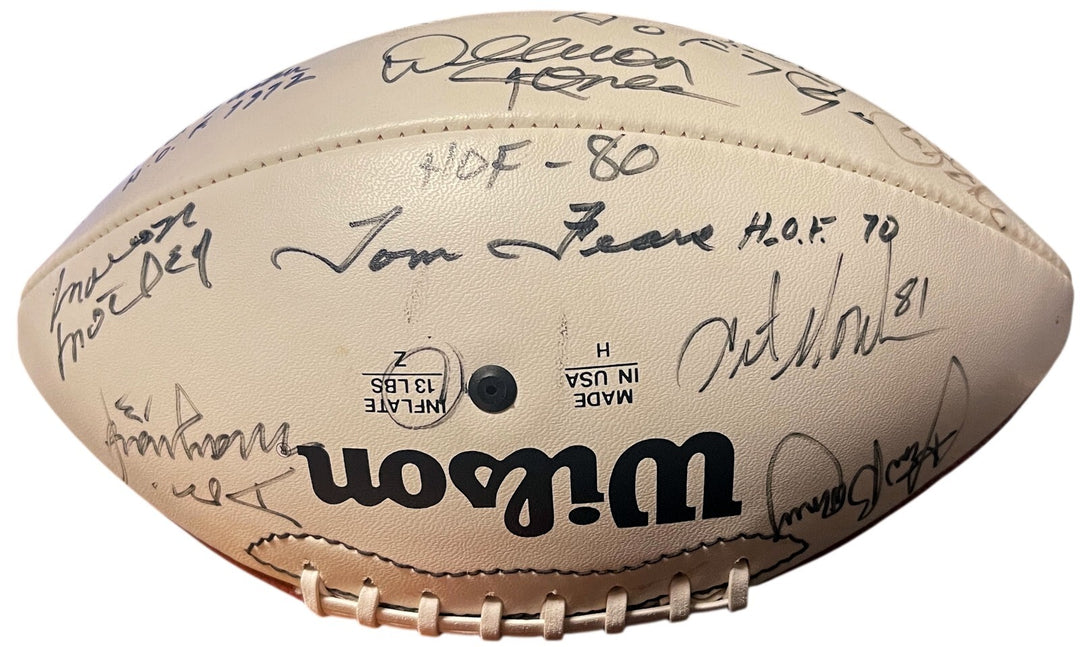 HOF Legends Signed OFC WP  22-Sigs Deacon Jones/Tarkenton/Donovan/Lanier-Beckett