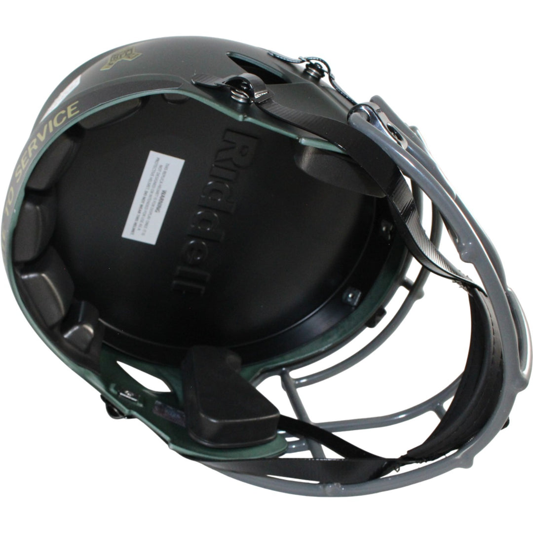 Ray Lewis Signed Baltimore Ravens 2025 Salute F/S Helmet Beckett Witness 55796