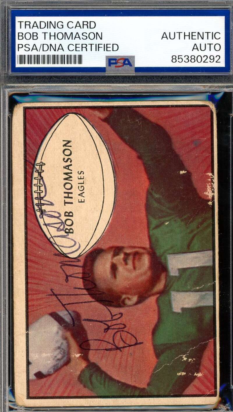 Bob Thomason PSA DNA Vintage Signed 1953 Bowman Rookie Autograph