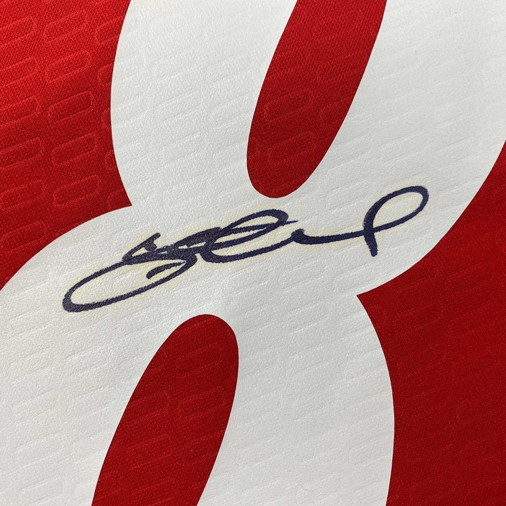 Autographed/Signed Steven Gerrard Liverpool Red Jersey Beckett BAS COA