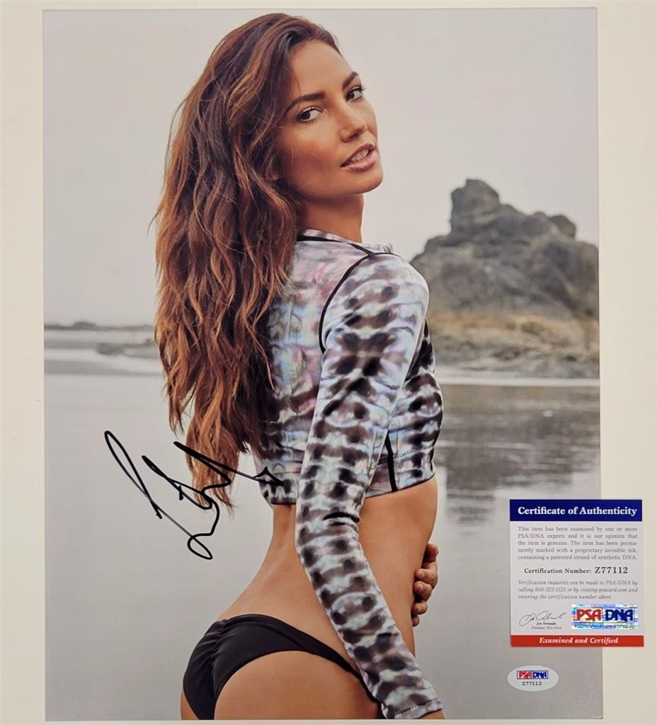 Lily Aldridge signed 11x14 photo Victoria's Secret Model autograph ~ PSA COA