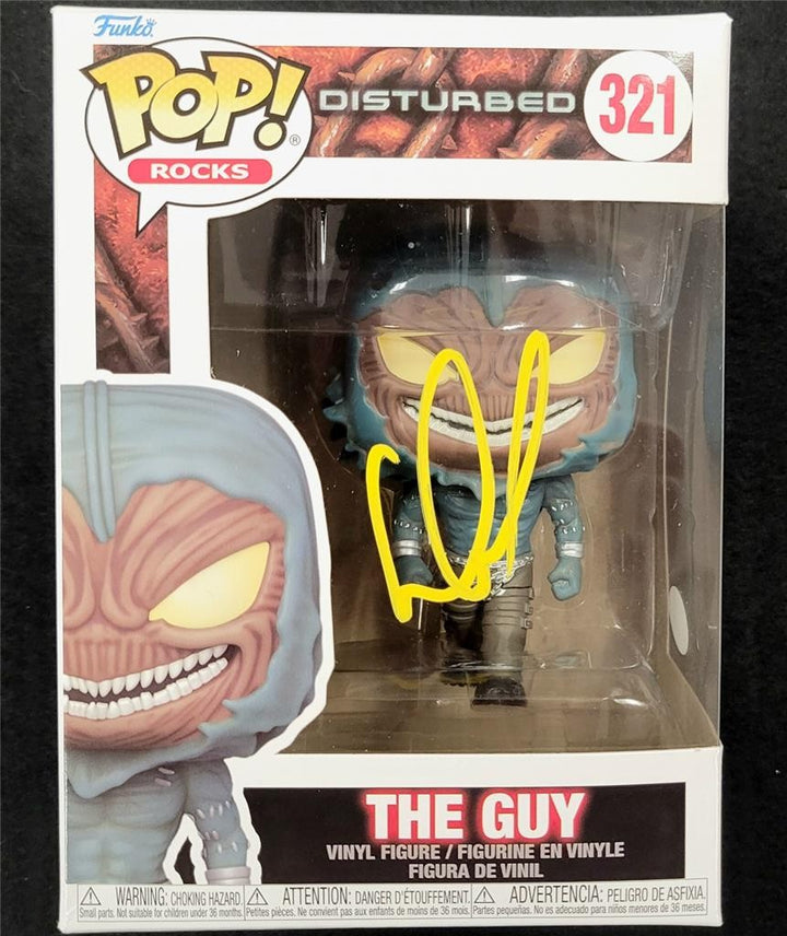 David Draiman signed Disturbed The Guy Funko Pop! 321 vocalist autograph ~ JSA