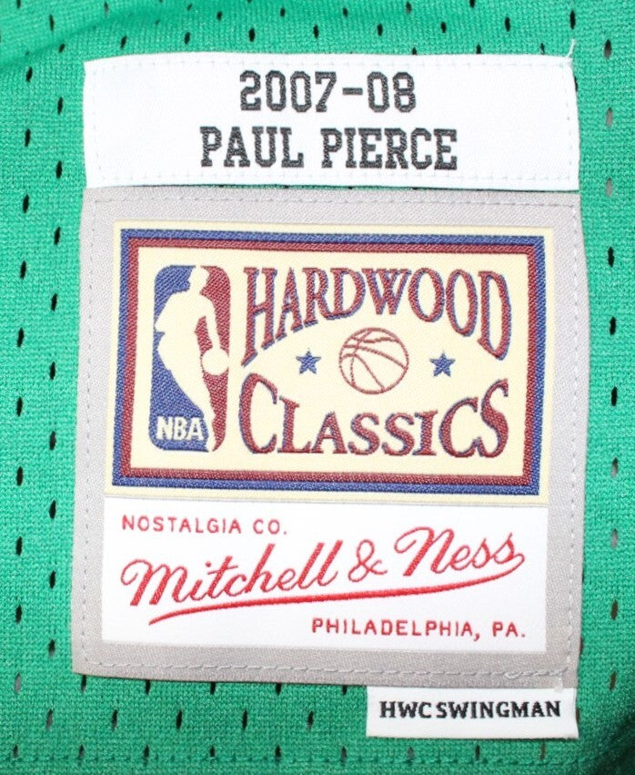 Paul Pierce Signed Boston Celtics Green M&N Jersey Swingman FAN 44396