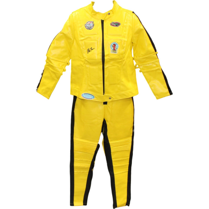 Uma Thurman Autographed Kill Bill Yellow Leather Jackets & Pants Beckett 56559