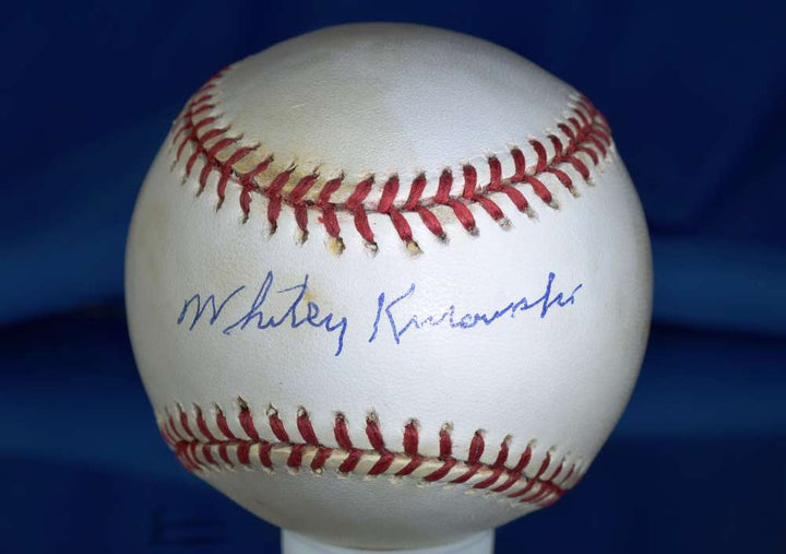Whitey Kurowski Psa/dna Certed National League Autograph Baseball Signed
