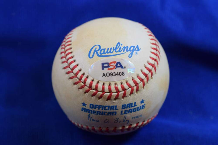 Yogi Berra PSA DNA Autographed American League Signed Baseball HOF 72
