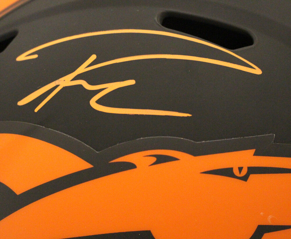 Russell Wilson Autographed Denver Broncos F/S Eclipse Speed Helmet FAN 36559