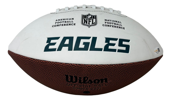 DeSean Jackson Michael Vick Signed Philadelphia Eagles Logo Football JSA QR