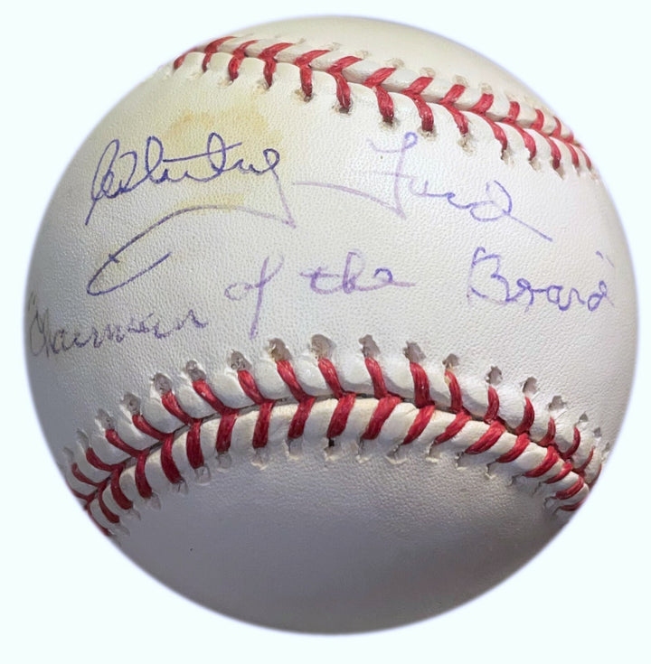 WHITEY FORD SIGNED & INSCRIBED "CHAIRMAN OF THE BOARD" MLB SELIG BASEBALL w/ COA