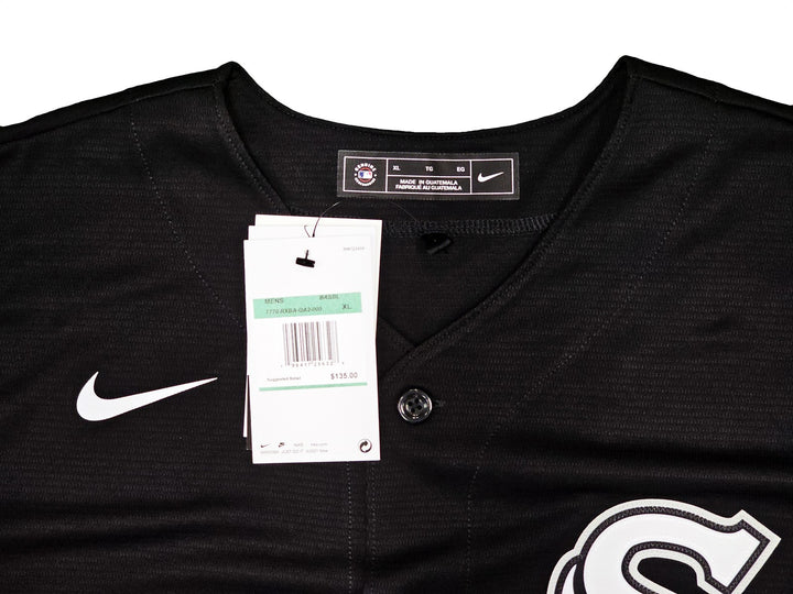 Chicago White Sox Bo Jackson Signed Black Nike Jersey Size XL Beckett Wit