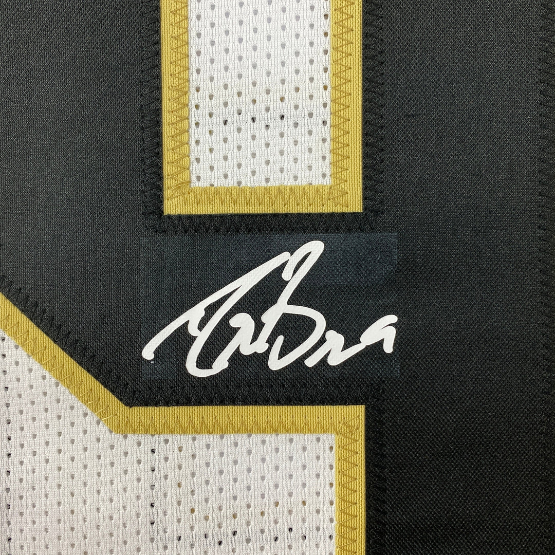 Facsimile Autographed Drew Brees New Orleans White Reprint Jersey Size Men's XL