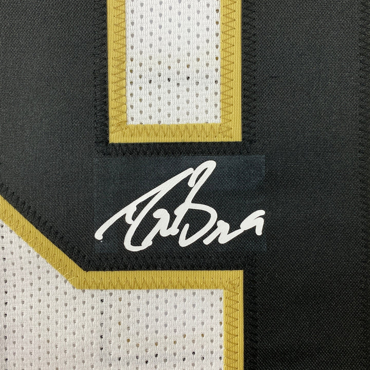 Facsimile Autographed Drew Brees New Orleans White Reprint Jersey Size Men's XL