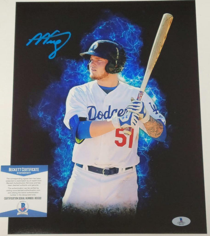 Alex Verdugo signed 11x14 Photo Dodgers Red Sox Rookie Autograph ~ Beckett COA
