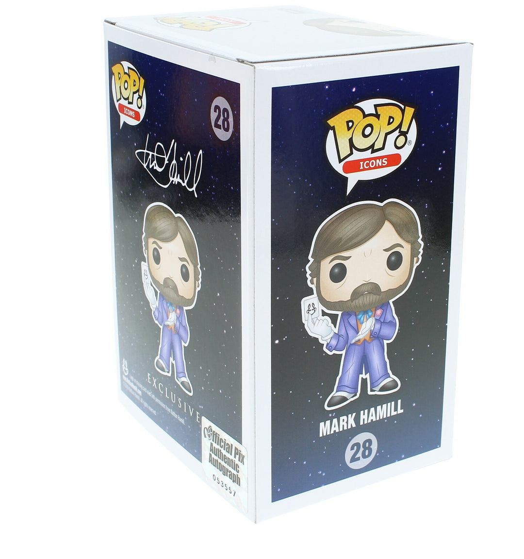 Mark Hamill Autographed Joker Funko Pop Variant Official Pix COA Signed Batman