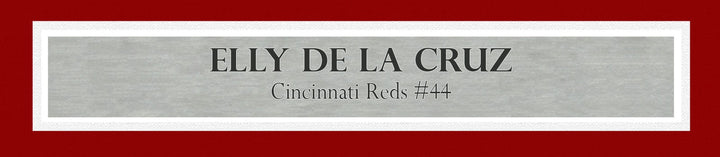 Cincinnati Reds Elly De La Cruz Signed Framed Red Jersey Beckett BAS QR