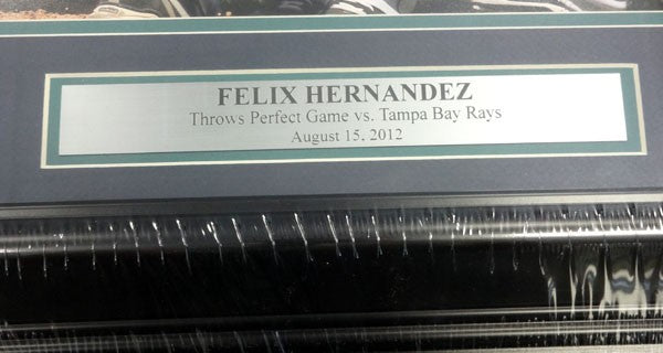 Felix Hernandez Signed 16x20 Photo Mariners "P.G. 8-15-12" Perfect Game PSA/DNA