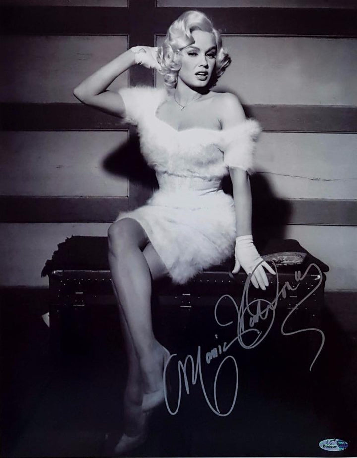Mamie Van Doren Signed 11x14 Photo Playboy Playmate OC Dugout Hologram L Auto