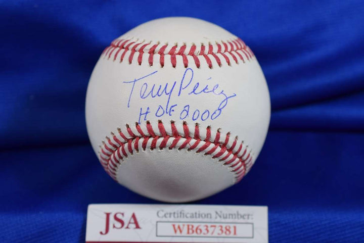 Tony Perez JSA Coa Autograph Major League Signed Baseball HOF 2000