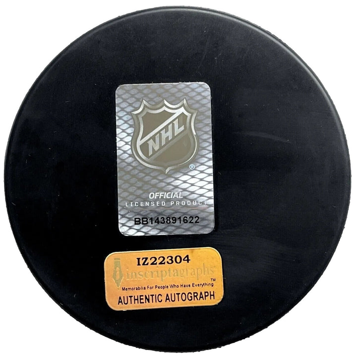 Nicolas Hague Autographed Stanley Cup Vegas Golden Knights Signed Puck IGM Nic