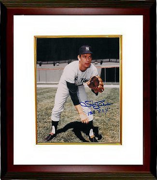 Stan Bahnsen signed New York Yankees 8x10 Photo 1968 ROY Custom Framed