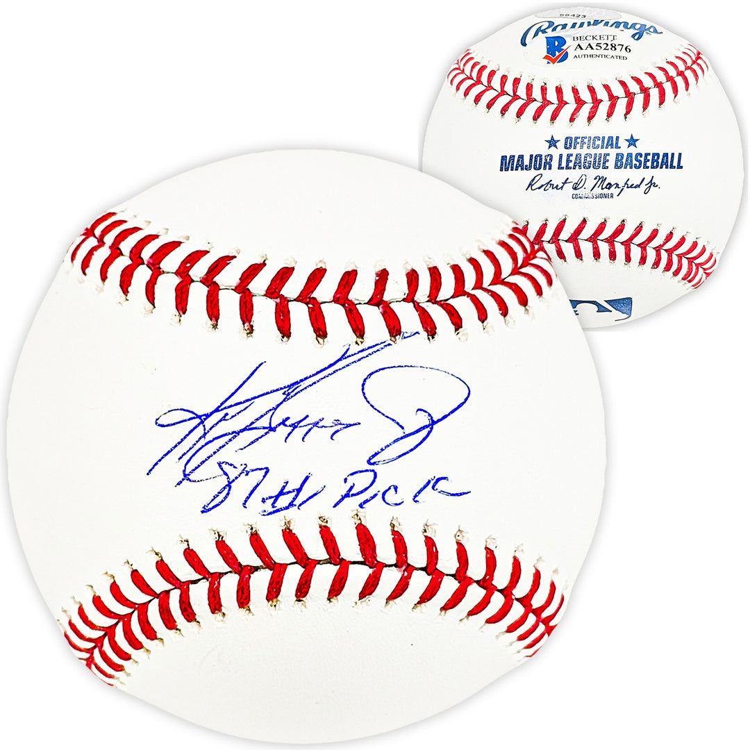 Ken Griffey Jr. Signed MLB Baseball Mariners "87 #1 Pick" Beckett & MCS Holo