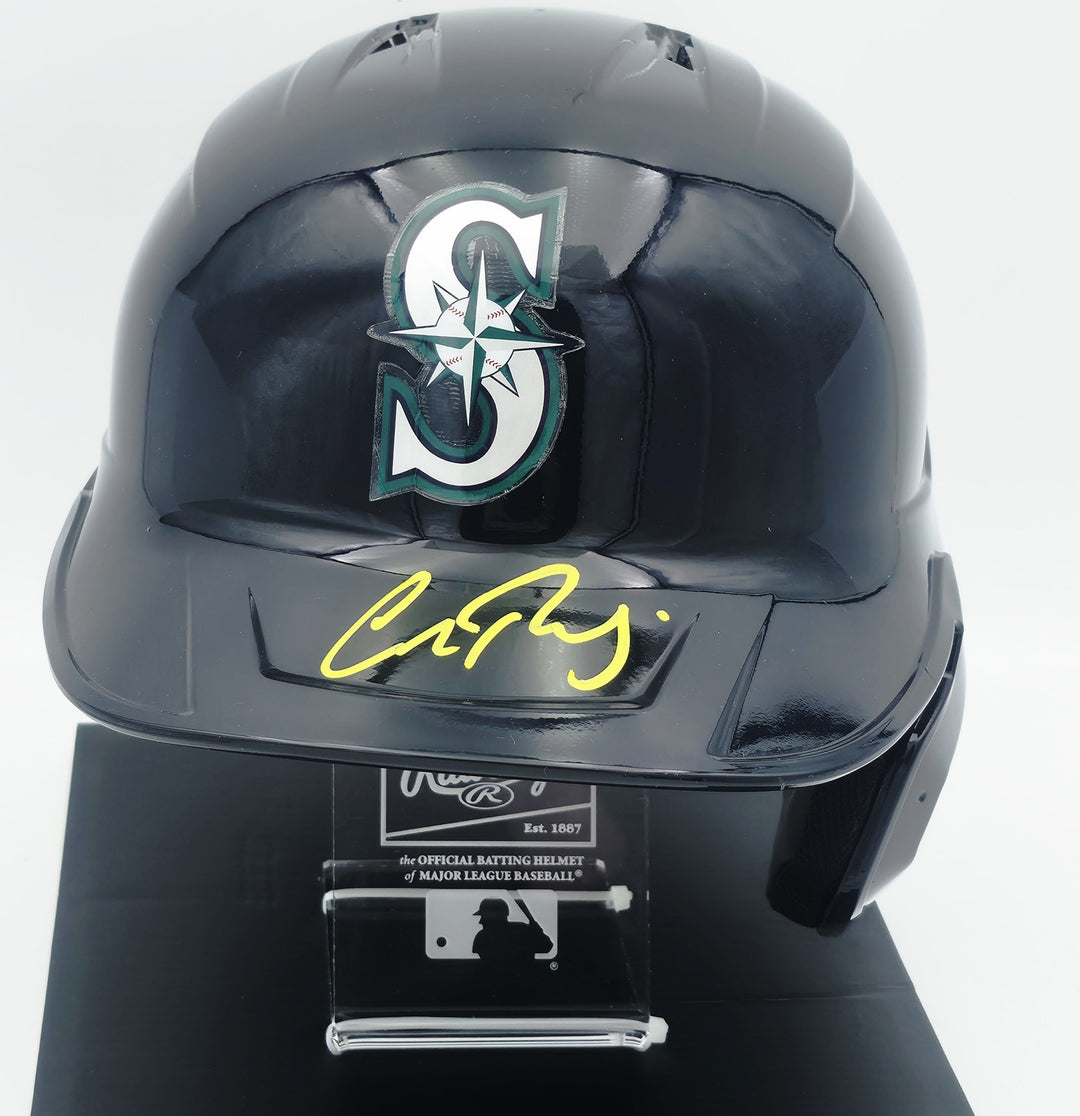 Cal Raleigh Auto Mariners Navy Full Size Mach Pro Replica Helmet Fanatics & MLB